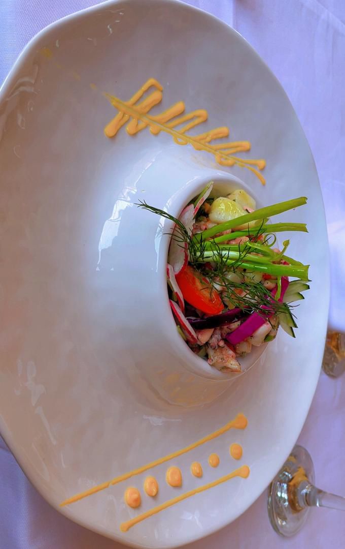 Salade de poulpe mariné aux herbes et paprika